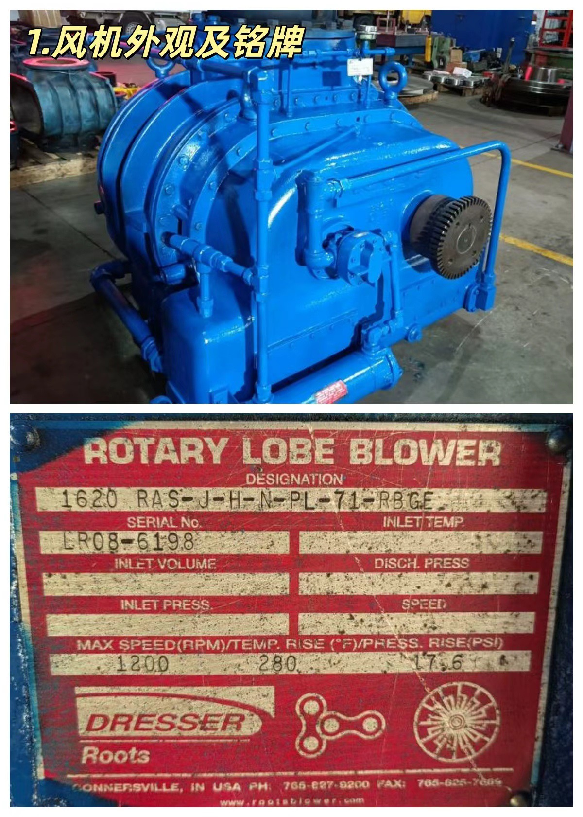 上海某发电厂 德莱赛 罗茨风机维修案例